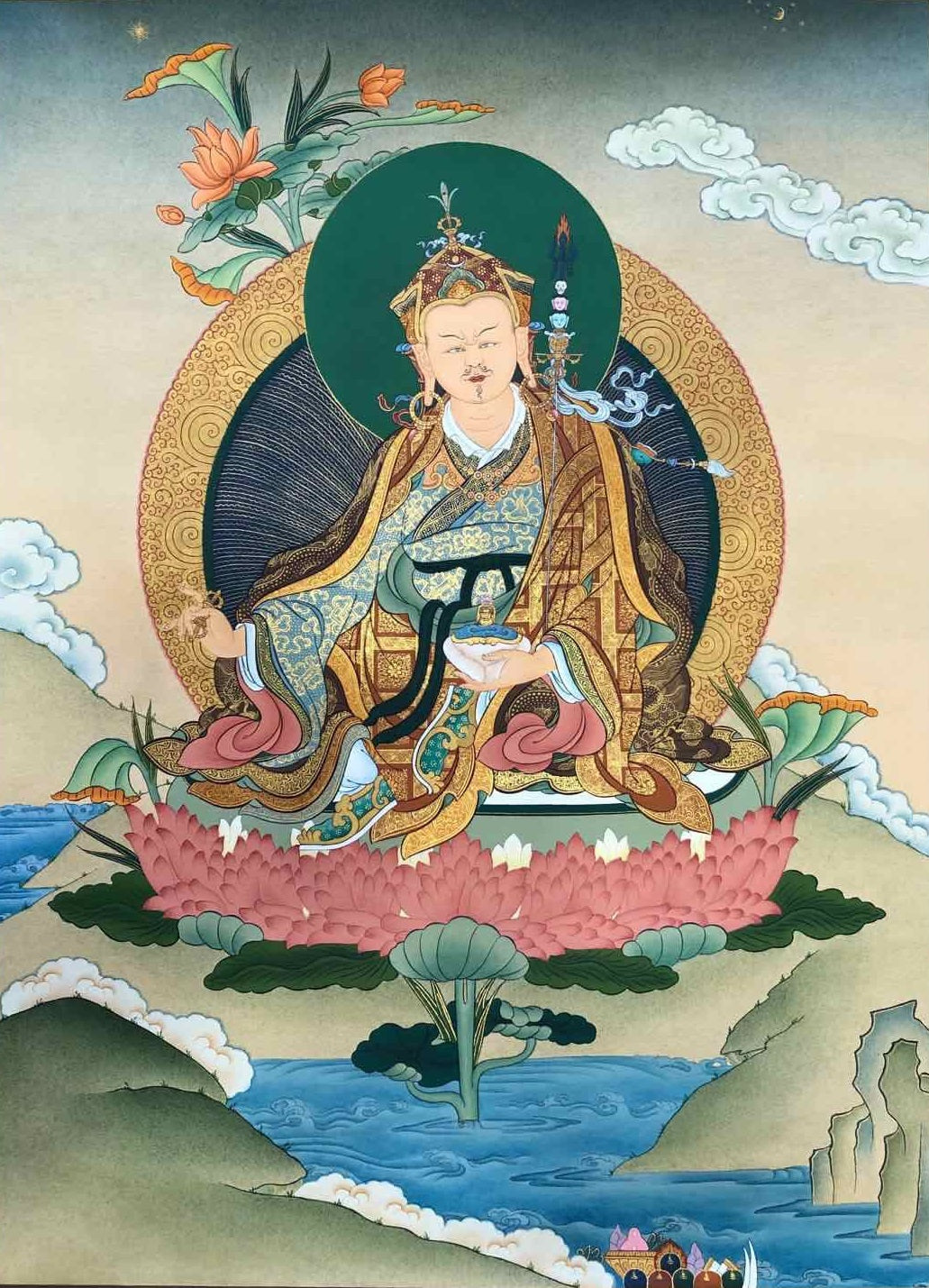 Thangka Painting - Padmasambhava (Guru Rinpoche)
