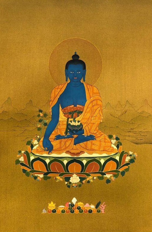 Thangka Painting - Medicine Buddha