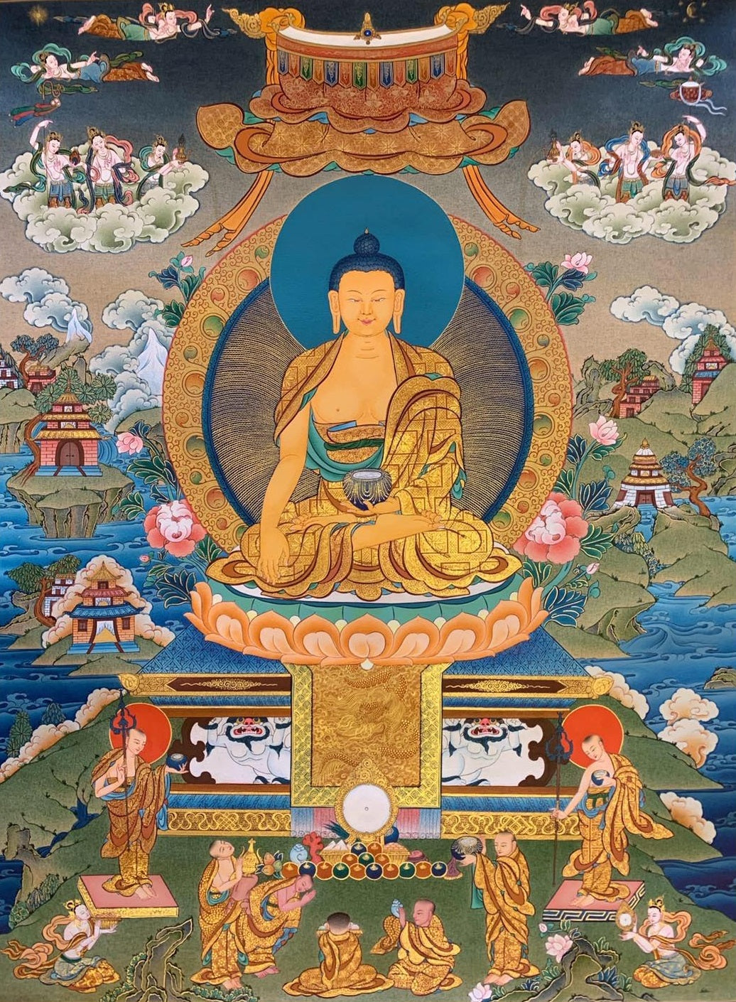 Thangka Painting - Shakymuni Buddha